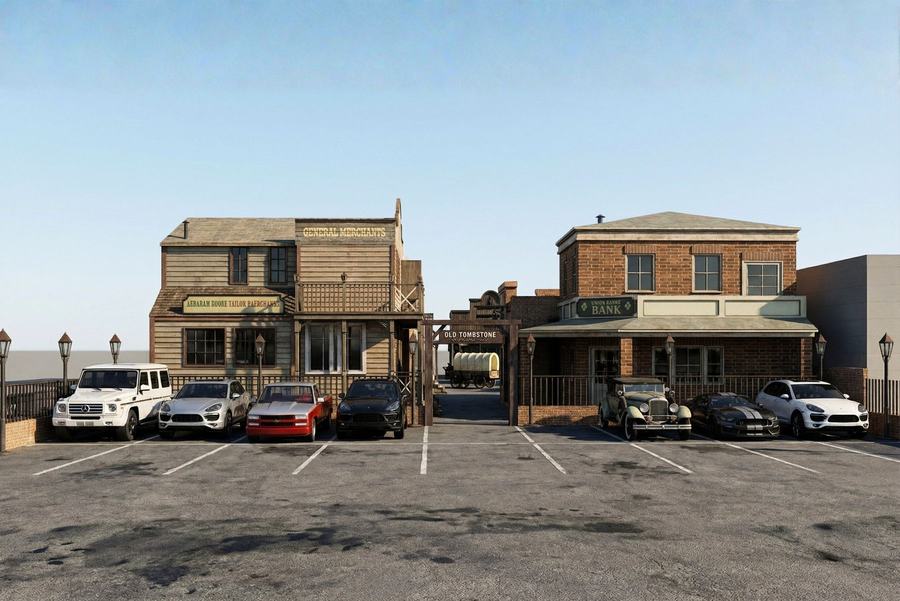 75th Place courtyard compound, design study